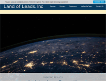 Tablet Screenshot of landofleads.com